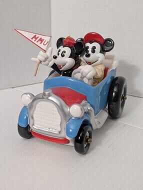 Vintage Schmid Mickey And Minnie Mouse MMU Car Music Box